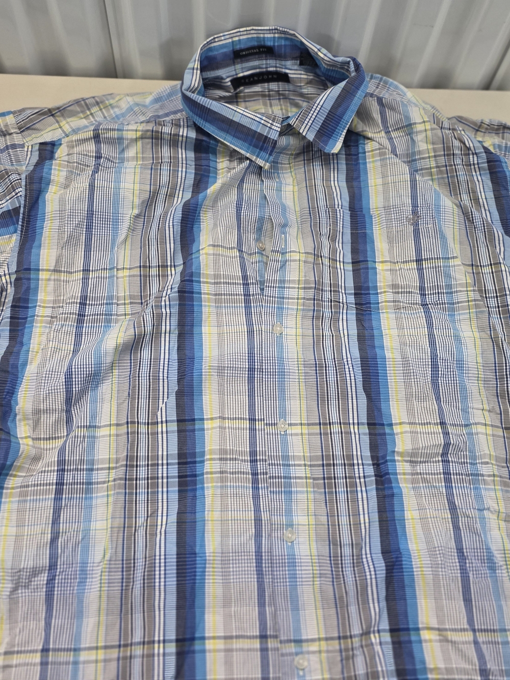 Sean John Short Sleeve Button Up Shirt Men's Size 4XB